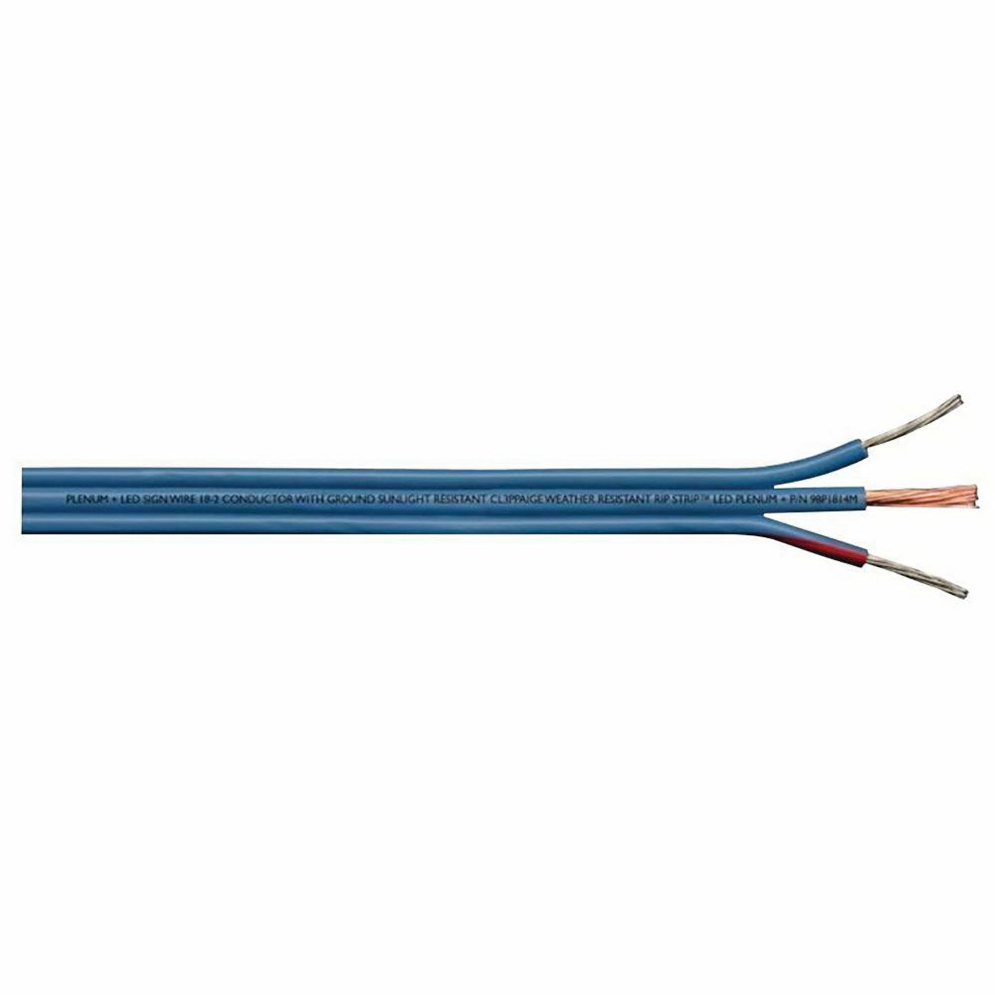 LED 18/2c STR RIP STRIP PLENUM (UL) SUN RES FT-6 (2 wire) BLUE 500' BOX