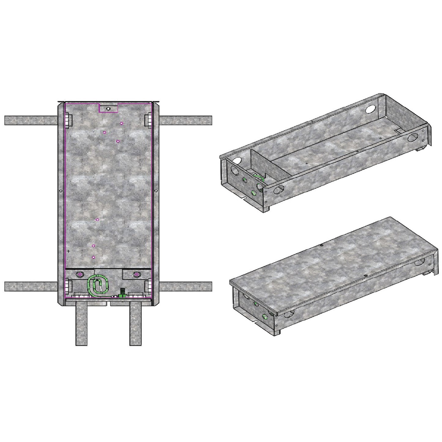France Single Power Supply Can- Vertical or Horizontal Mount