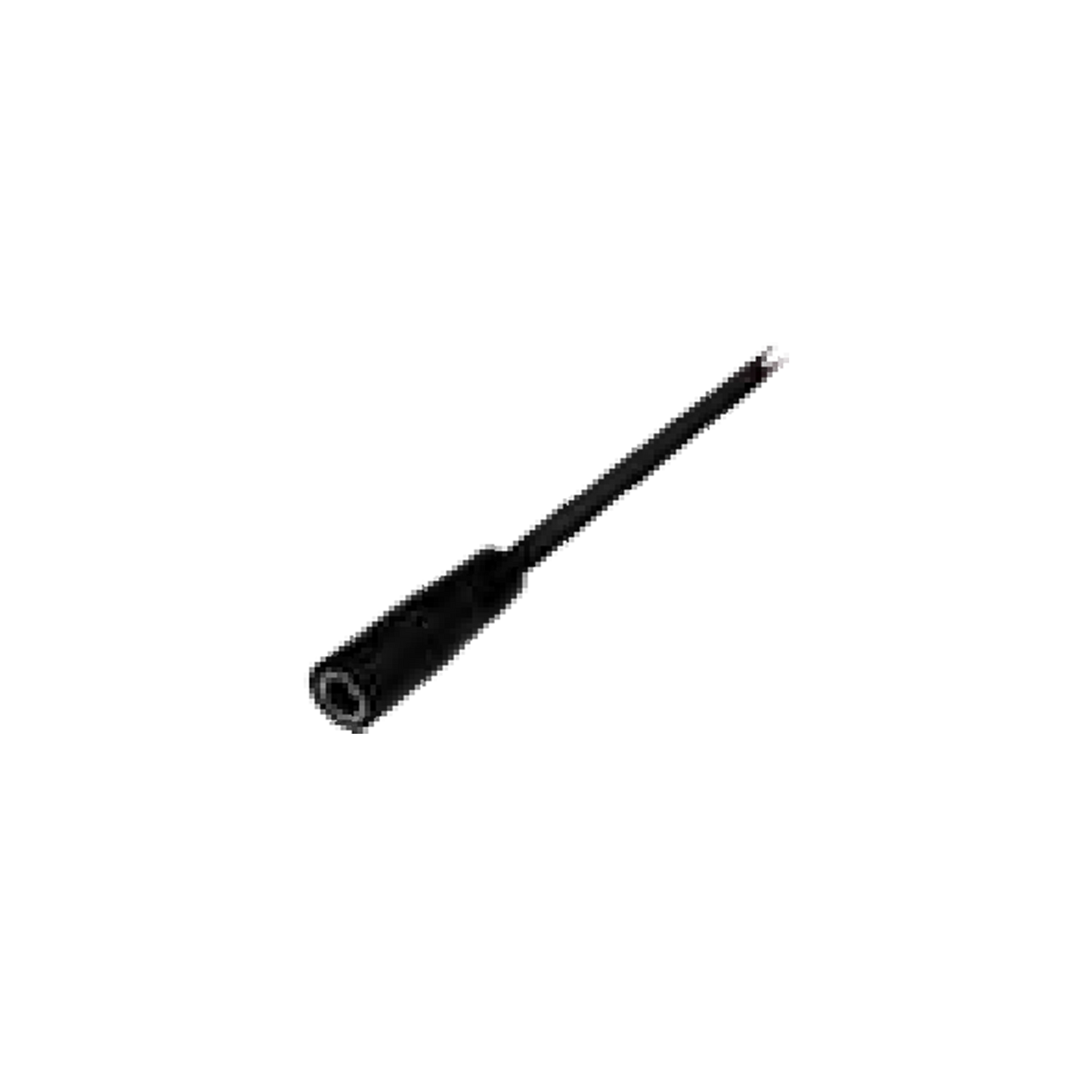 DC Female connector Black with wire (15cm)