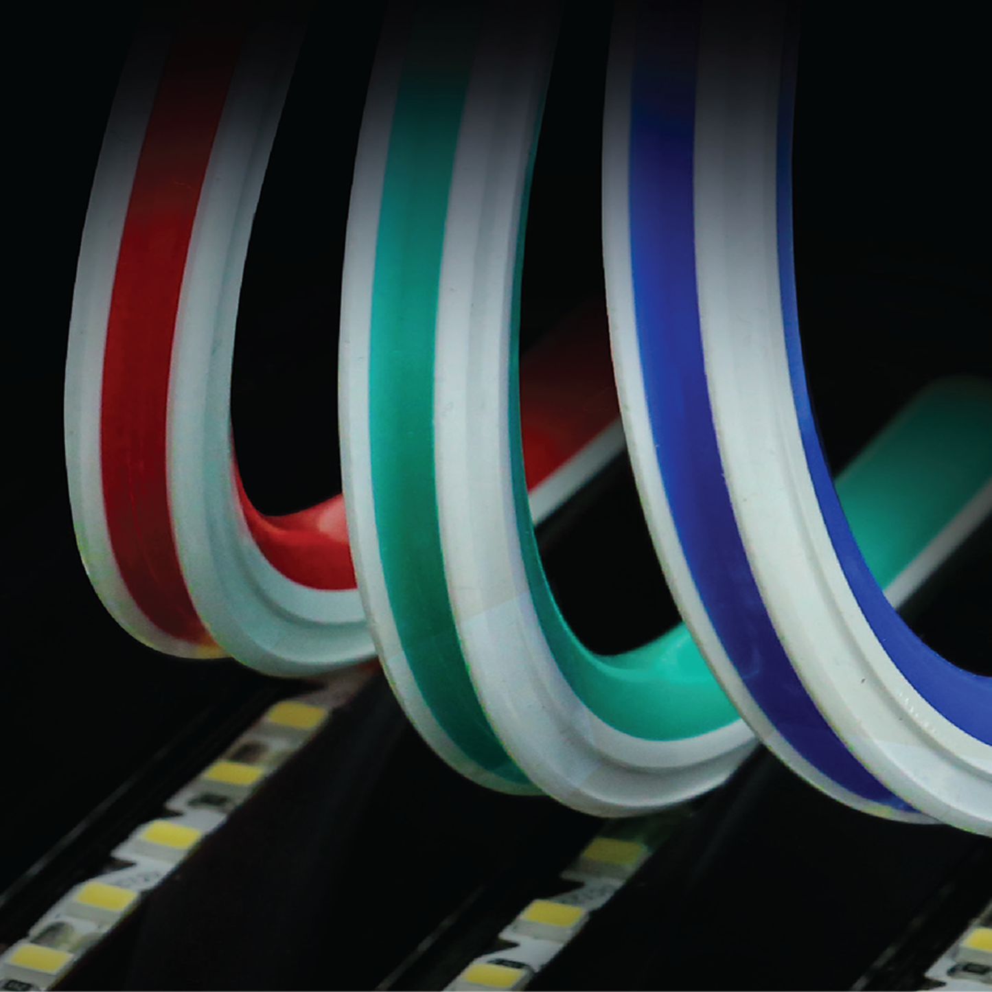 Rollable silicone neon cover, 10*11 mm, green