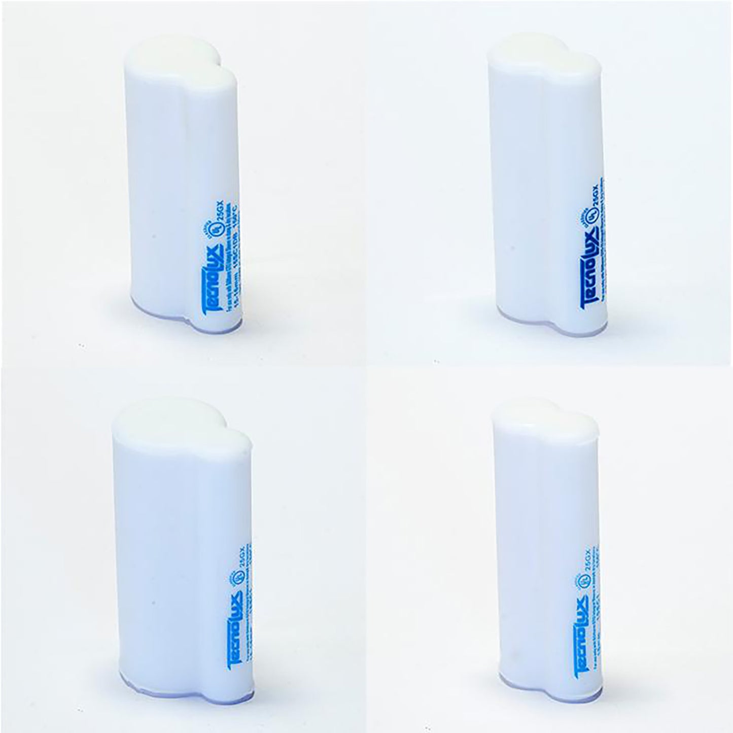 TECNOLUX 15-16mm WHITE SILICONE CAPS DOUBLE BACK