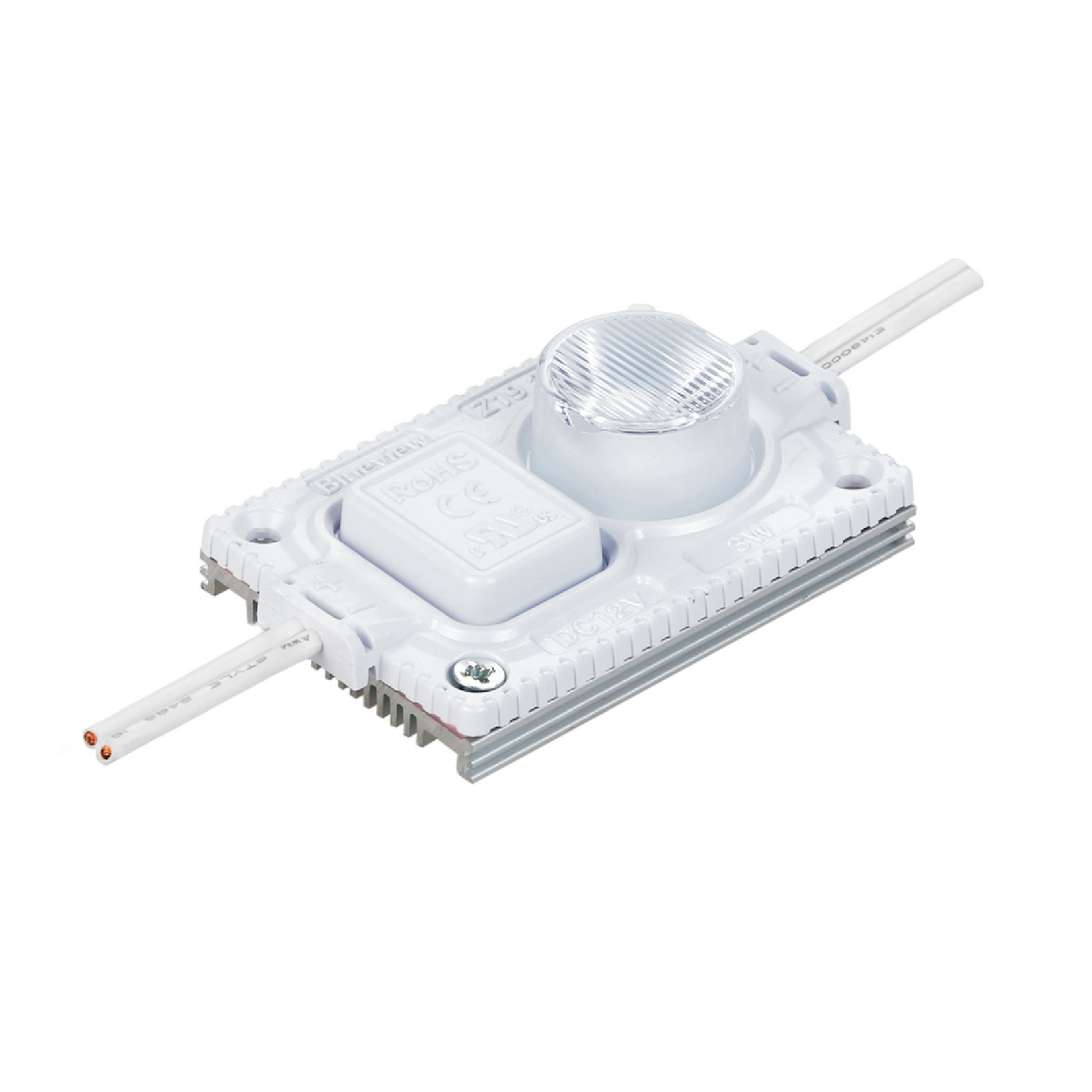 Box LED Light 6500k (edge lighting) Epistar 12vdc IP65 (CC) 3w/mod 6*90 Beam Angle lens, 1.6 mod/ ft; 30mod/bag