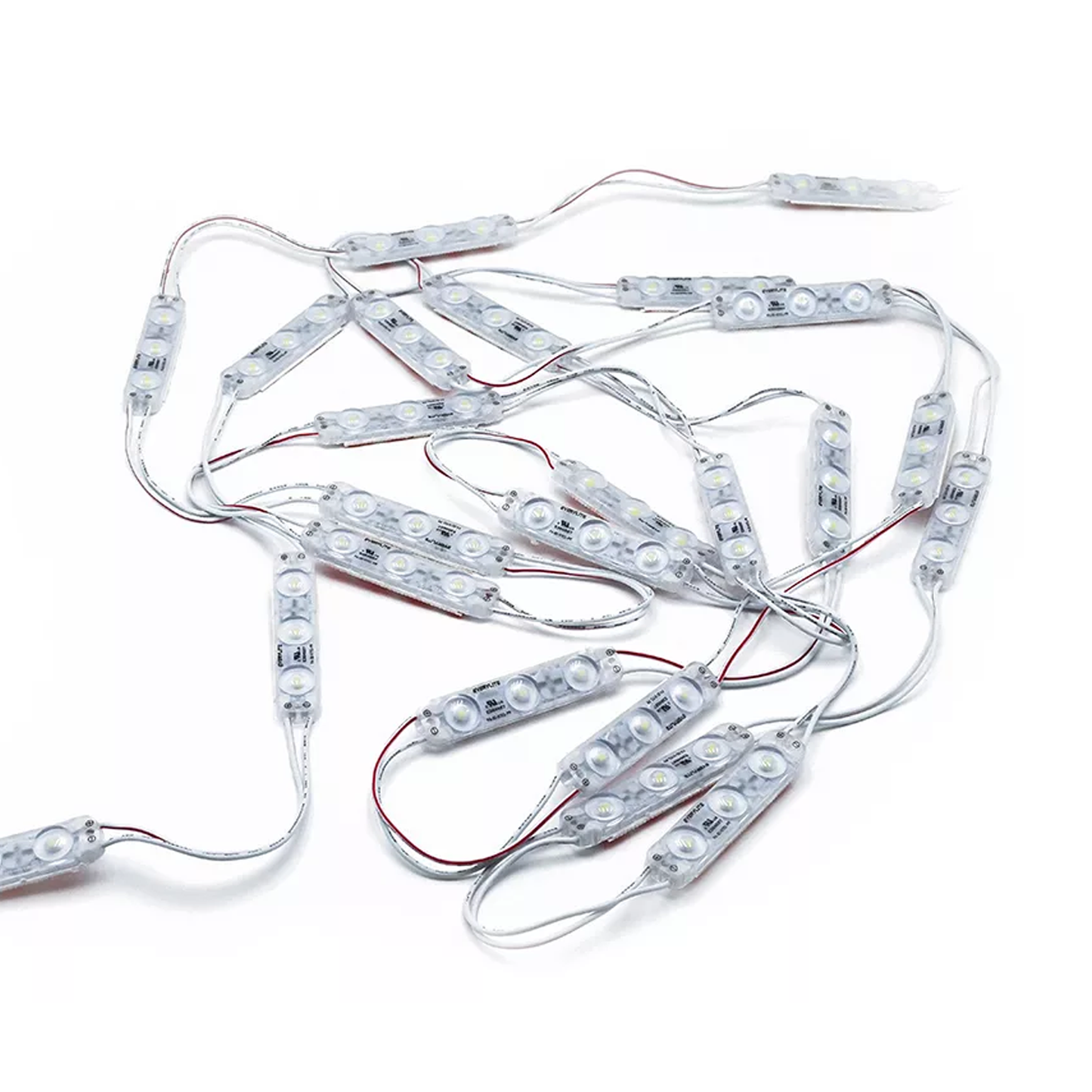 EVERYLITE Panoramic 3D, 3 Diodes, White 6500K, 170 Beam Angle, 12V, 1W, IP66, 2mod/ft, 100mod/bag