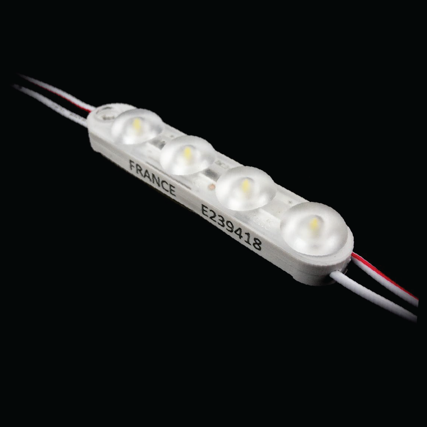 FranceTruLume 7100k White QUADRO LED module, 24V, 4Leds/mod, 1.2w/mod, 80mod/bag (Model # U4-24V1.2W7.1K)