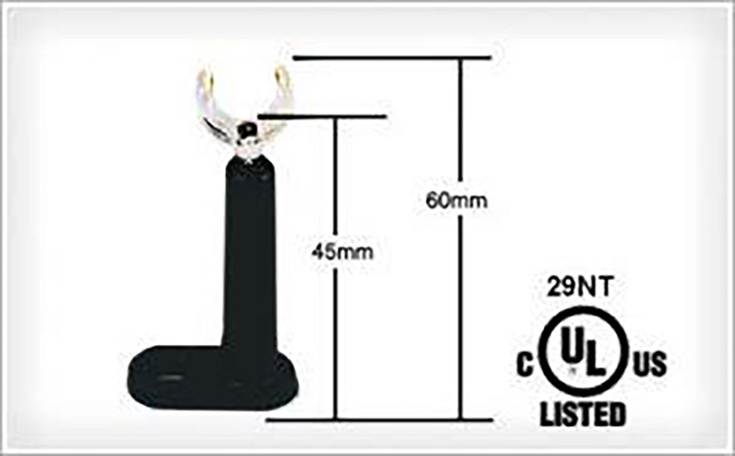 CPI 10MM BLACK SPRING LOADED CLIP TUBE SUPPORT BLACK