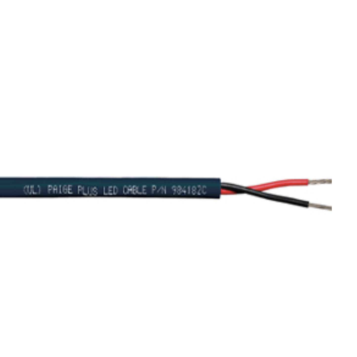 Paige LED Wire  18/2c STR PLTC CMG FT4 c (UL) BK PLUS, 250' Box