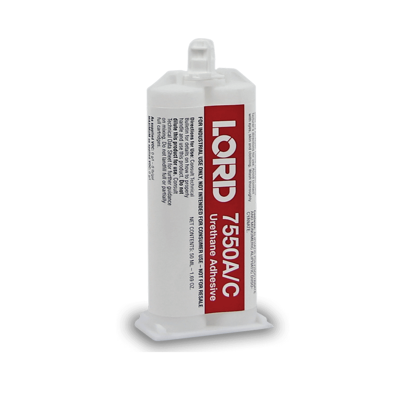 LORD 7550 A/C Fast Cure Plastic Bonding Adhesive- Optically Clear- 50ml