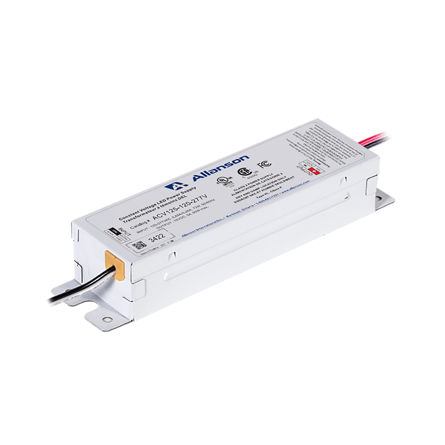 Allanson LED POWER SUPPLY 12 VDC 60 WATT 277v [High Power Factor]