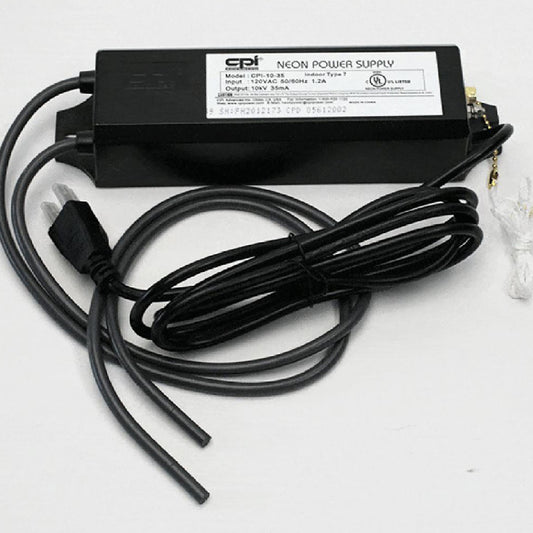 CPI 10KV, 35ma Neon Power Supply w/ Pull Chain (UL)