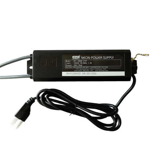 CPI 6KV 120V 35ma Neon Power Supply w/ Pull Chain  (UL)