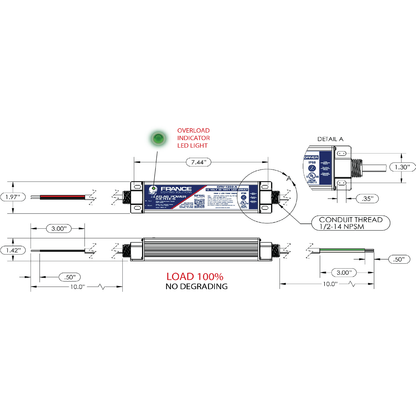 France TruPower 60w 12v ATLAS series 20/c LED Power Supply