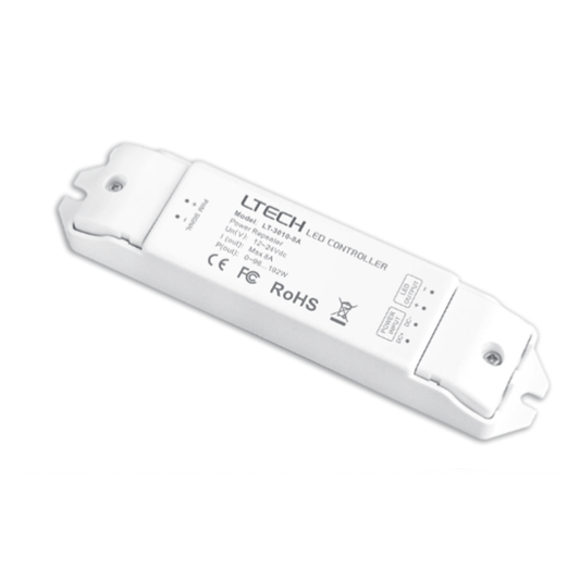 LTECH 1 CH CV Single Color Power Repeater 12-24VDC 8A*1CH Max 8A 96W//122W  (12V/24V)