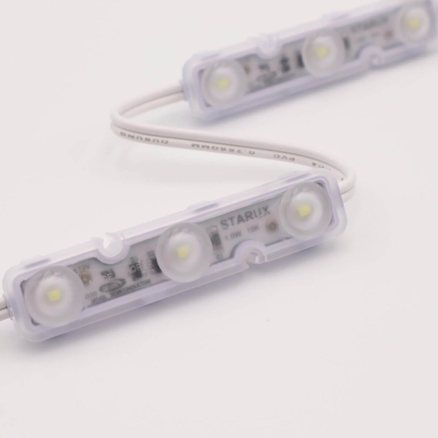 STARUX (Korea) ECO3, 6500K 1.0w/mod 160deg IP68 2Mod/Ft 3Led/mod Non-Polarity  (UL) 100/bag, 1,000/case