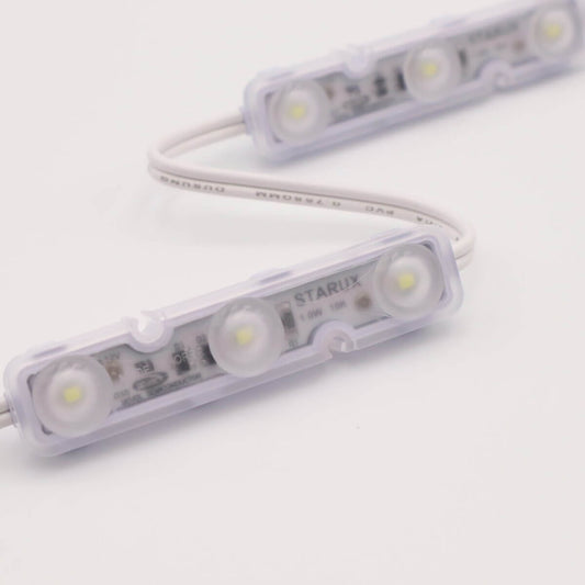 STARUX (Korea) ECO Red LED, 3 lights/ mod, 0.72W, 100/bag, 1,000/case