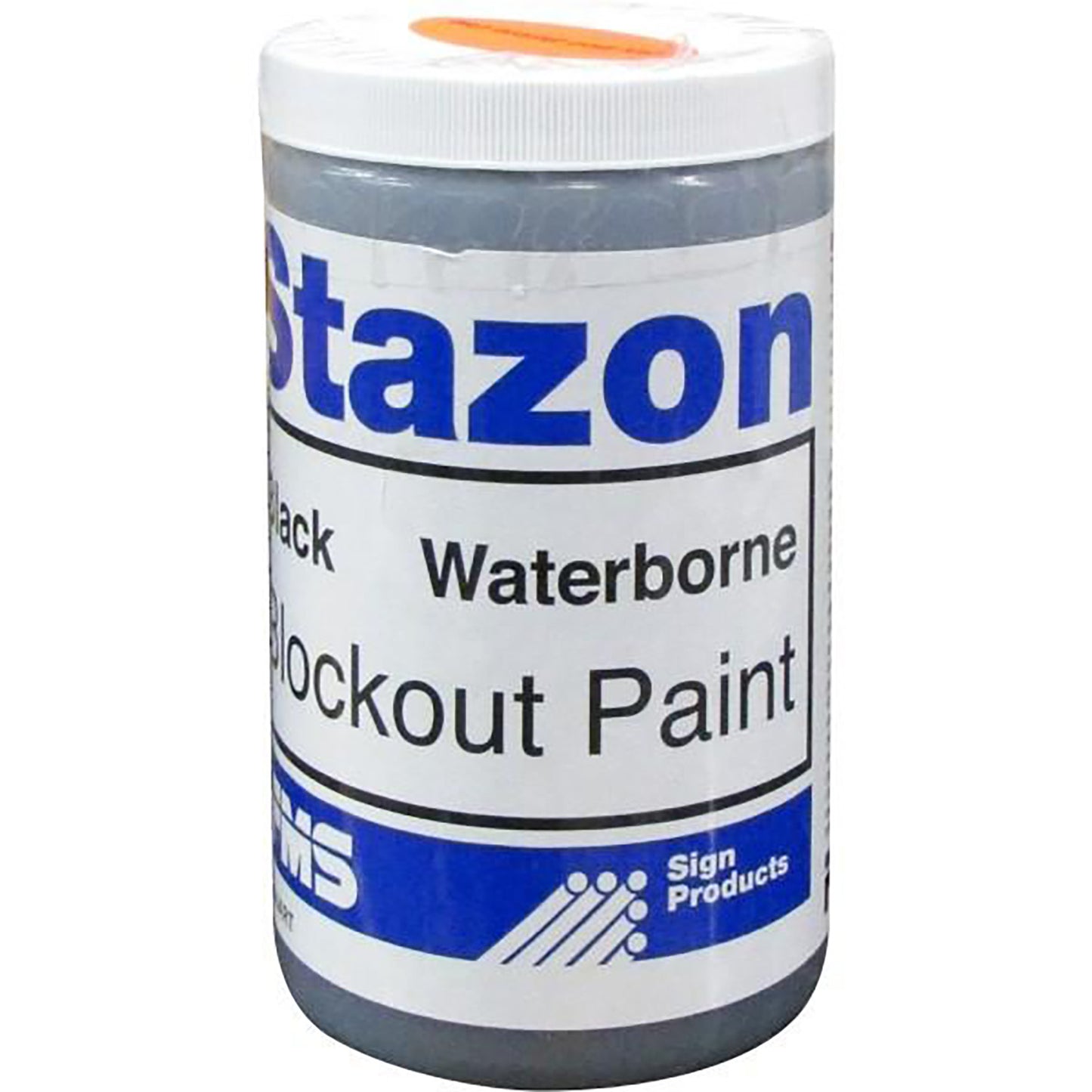 Stazon BLACK Blockout Paint for Neon Glass , 1 Qt, Water Based, Non-Toxic