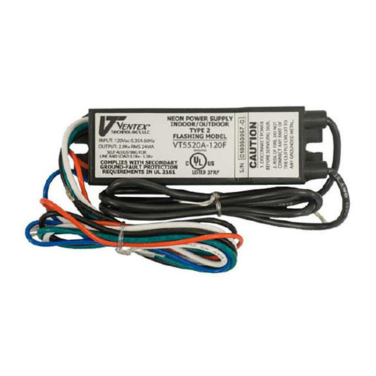 VT5520A-120F, 0.5 - 5.5 kV, 20 mA - Flying Leads (Flashable)