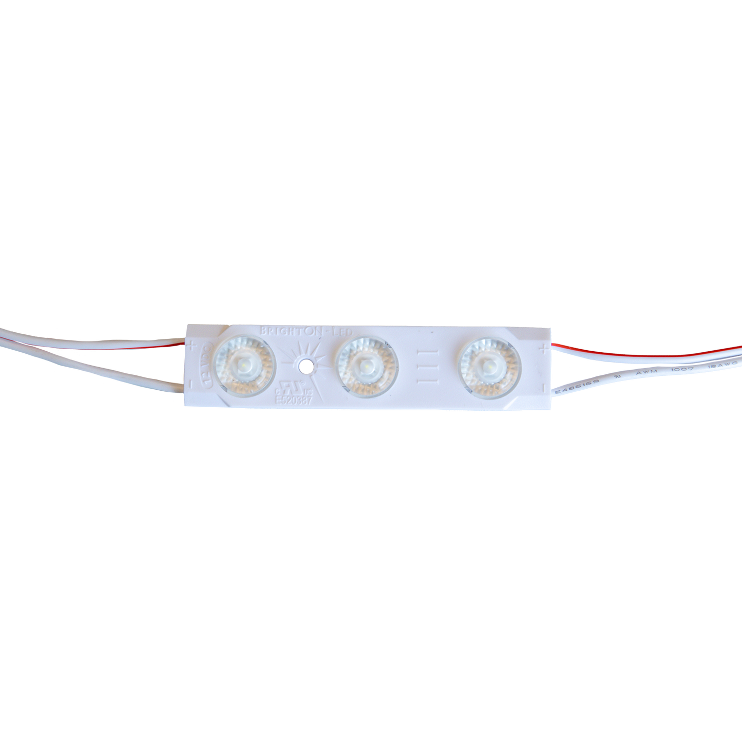 BrightON III 3 Diode 12V 1.2W CC 6500K IP67 180* lens 60/Bag (45'), 960/Case