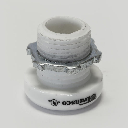 FEDERAL Porcelain Panel BUSHING W/LOCK RING (WHITE)  [100/BOX]