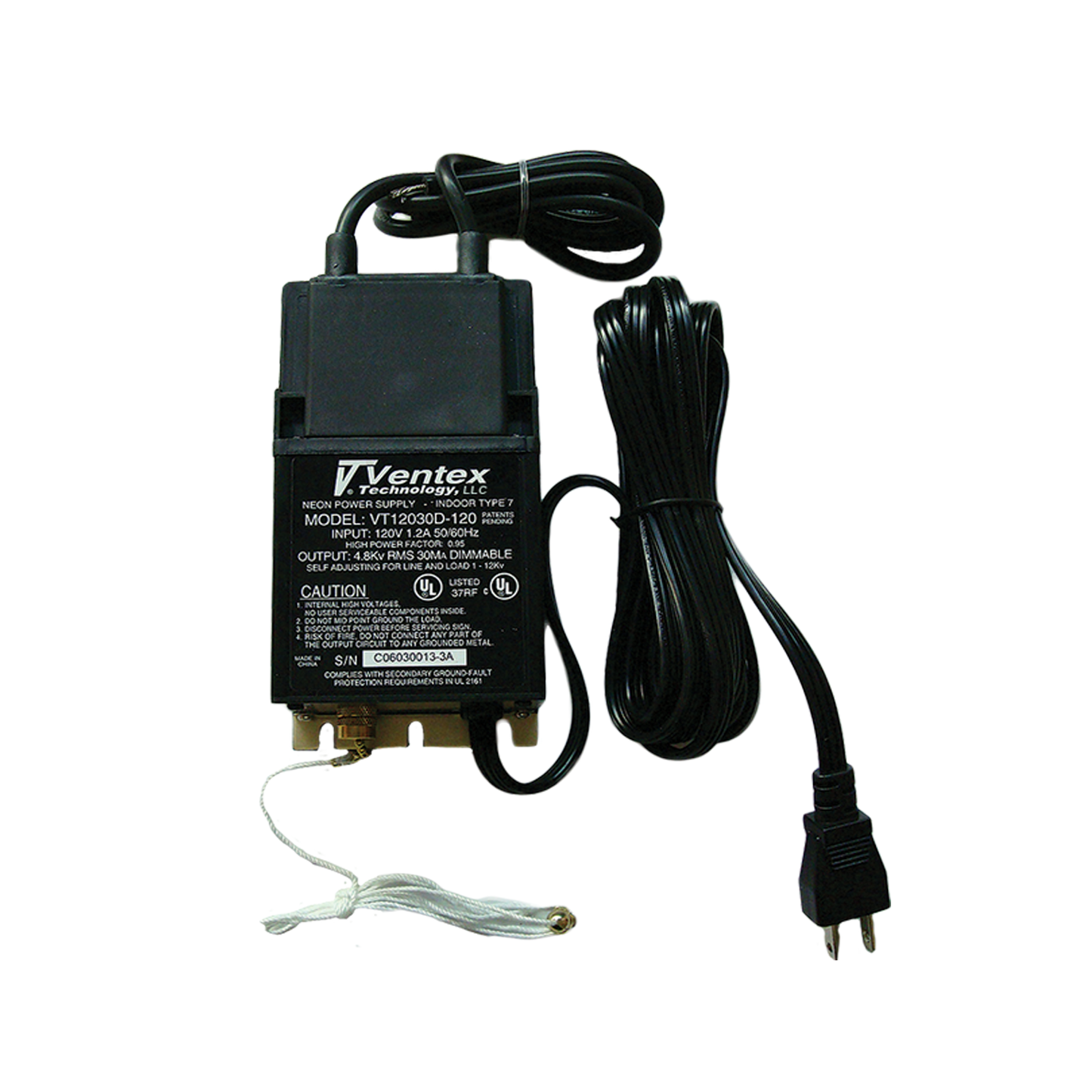 VENTEX 12030D 12kV 30ma 120vac INDOOR (UL)  DIMMING (2 level dimmer)