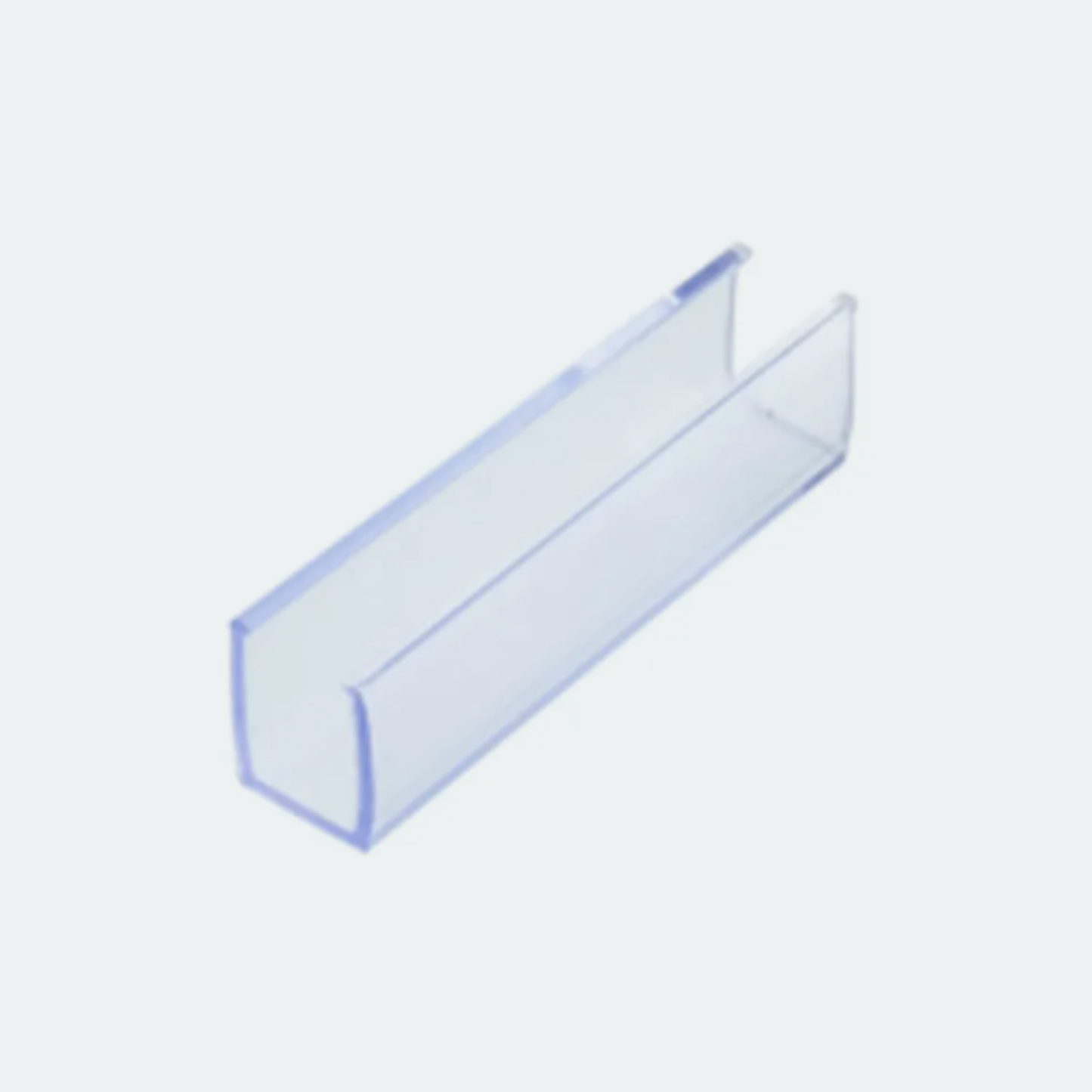 PVC Mounting Clips 5cm Clear PVC (no hole)