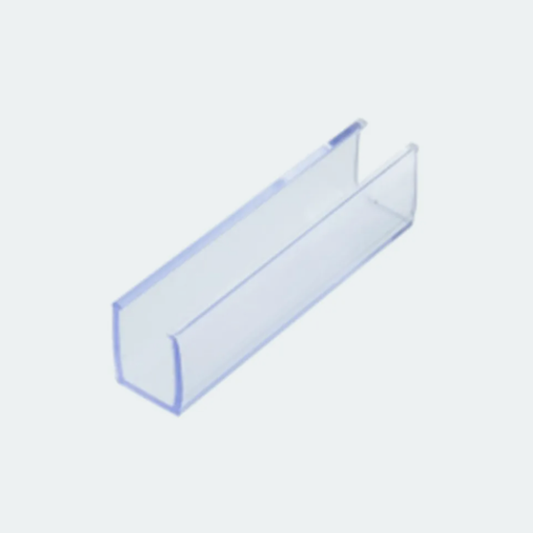 PVC Mounting Clips 5cm Clear PVC (no hole)