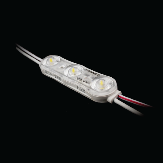 FranceTruLume 7100k White TRIO LED module, 12V, 3Leds/mod, .96w/mod, 50mod/bag (Model # U3-12V.96W7.1K)